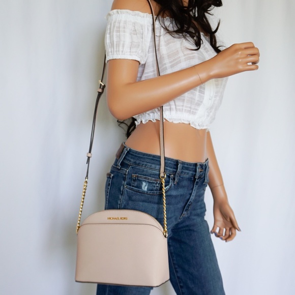 Michael Kors Jet Set Dome Crossbody Bag Ballet - Picture 1 of 8